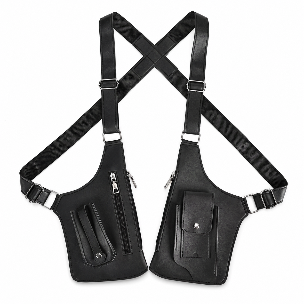 Bandolera Doble Multibolsillos