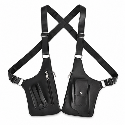 Bandolera Doble Multibolsillos