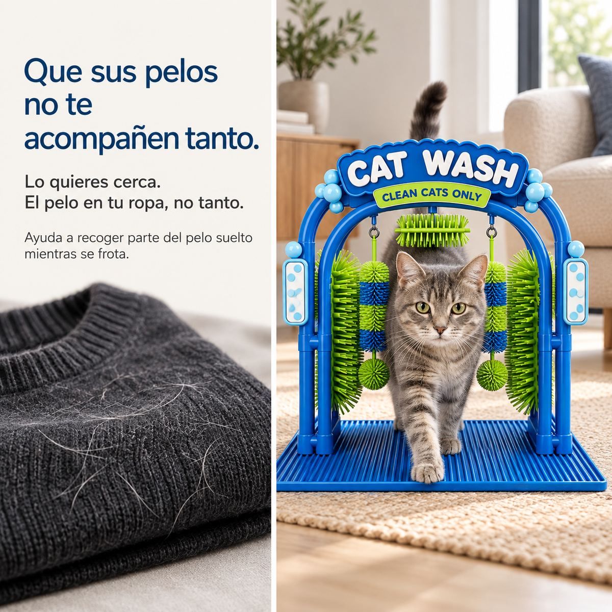 Cat Grooming and Massage Station